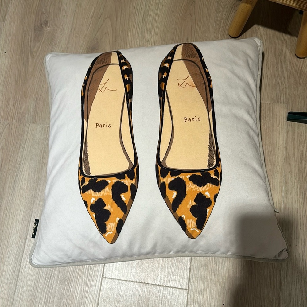 Leopard Print Shoe Pillow